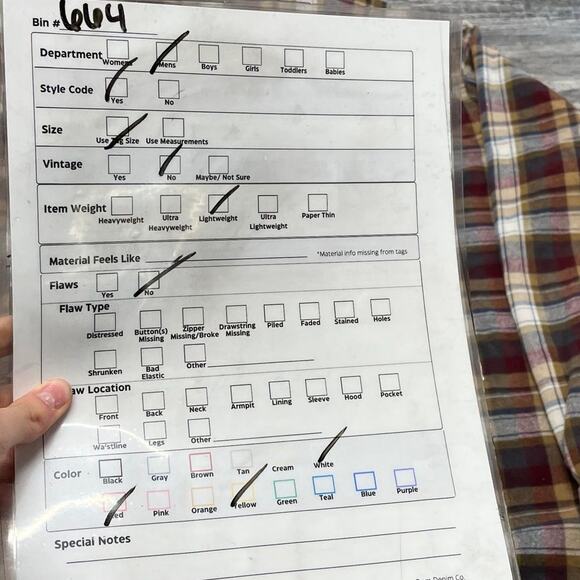 Eddie Bauer Red Yellow Tartan Plaid Mens 2XL Long Sleeve Flannel Button Up Shirt - Picture 8 of 10